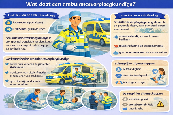 Alles over het beroep ambulanceverpleegkundige Wat doet een ambulanceverpleegkundige